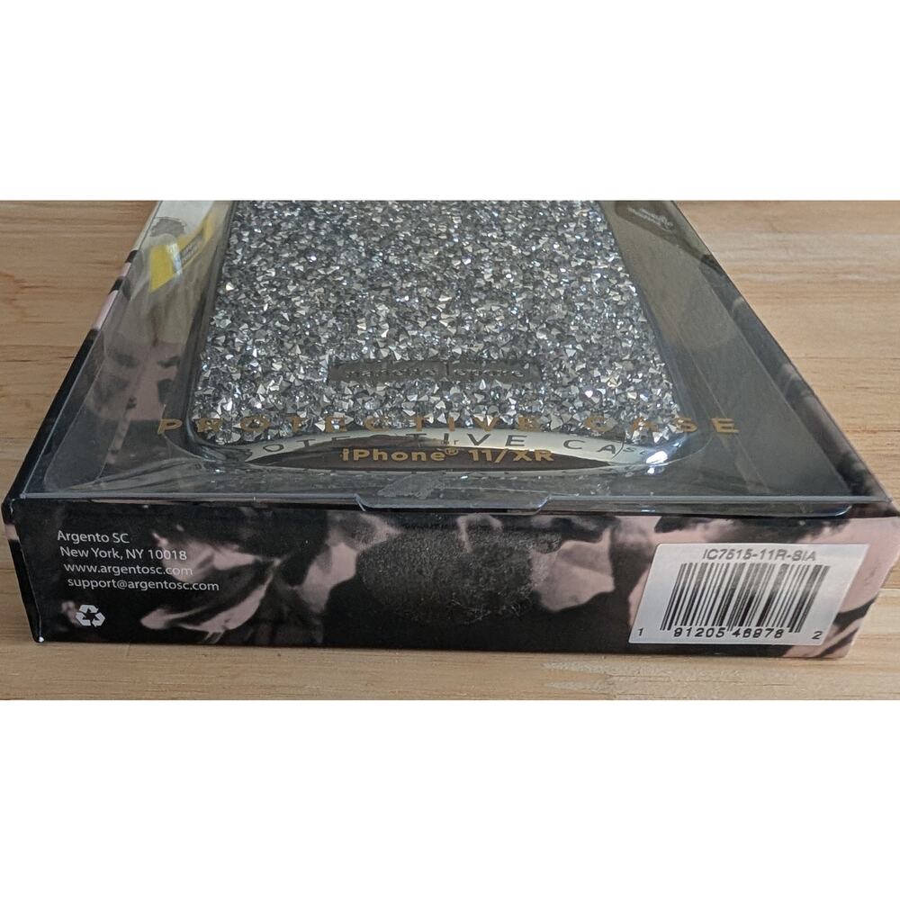 Nanette Lepore iPhone 11 XR Silver Iridescent Phone Case - Picture 8 of 9